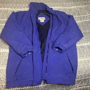 L.L Bean Women’s Zip Up Jacket Blue Size Medium